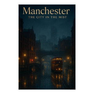 Manchester – Die Stadt im Nebel Nacht Szene Poster