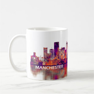 Manchester England Skyline Kaffeetasse