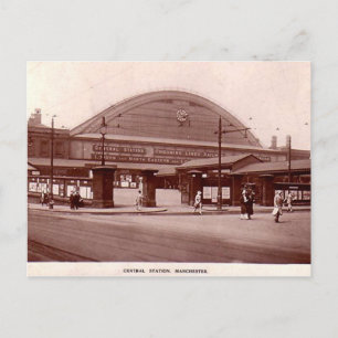 Manchester, Hauptbahnhof Postkarte