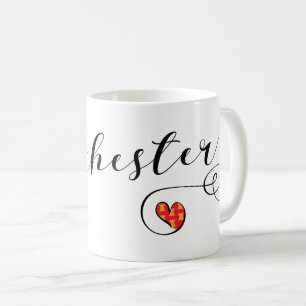 Manchester Heart Tasse, England Kaffeetasse