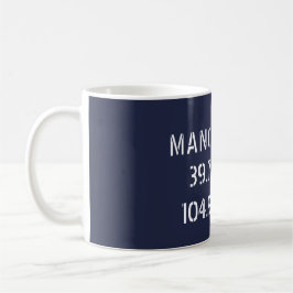 Manchester Latitude Longitude Kaffeetasse