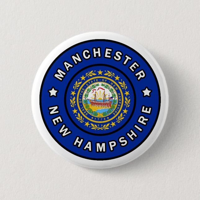 Manchester New Hampshire Button (Vorderseite)