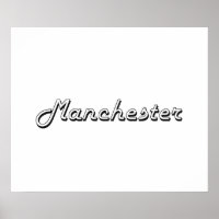 Manchester New Hampshire Classic Retro Design