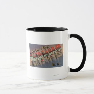 Manchester, New Hampshire - große Buchstabe-Szenen Tasse