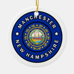 Manchester New Hampshire Keramik Ornament