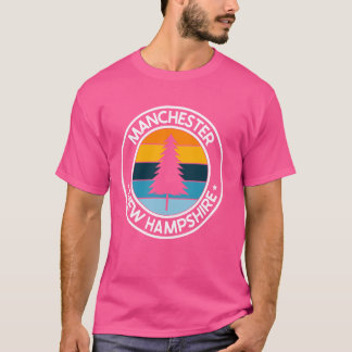 Manchester New Hampshire NH USA City Pride Retro S T-Shirt