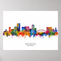 Manchester New Hampshire Skyline