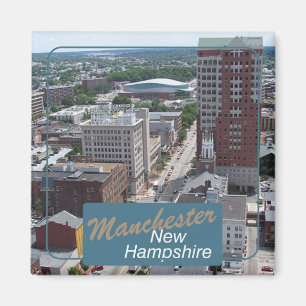 Manchester New Hampshire Travel Foto Magnete