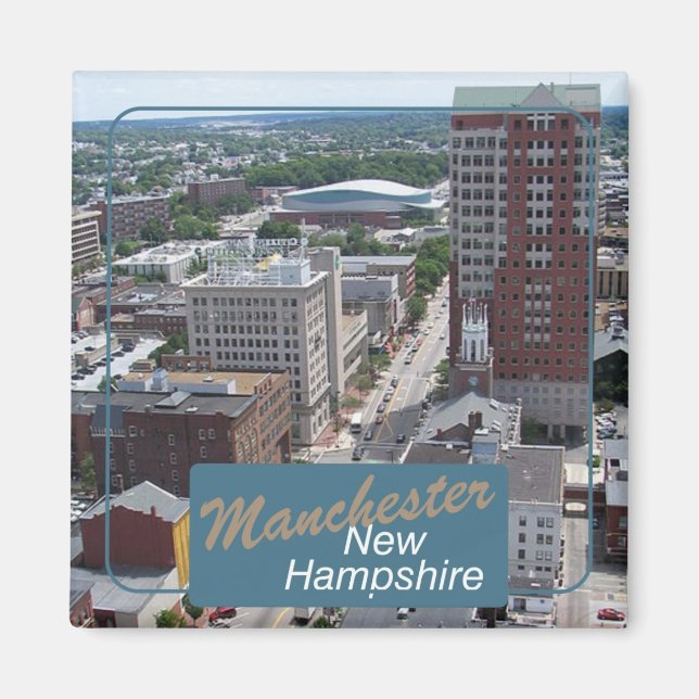 Manchester New Hampshire Travel Foto Magnete (Vorne)