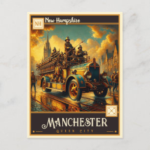 Manchester, New Hampshire Vintage Postkarte