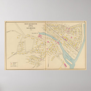 Manchester, NH, W Manchester, Bezirk 8 Poster