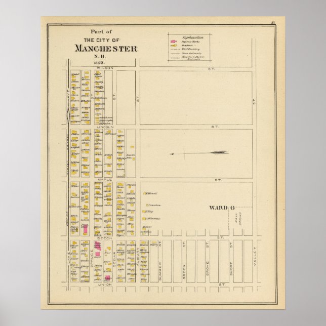 Manchester, NH, Ward 6 Poster (Vorne)