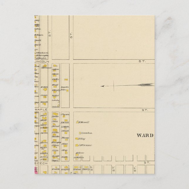 Manchester, NH, Ward 6 Postkarte (Vorderseite)