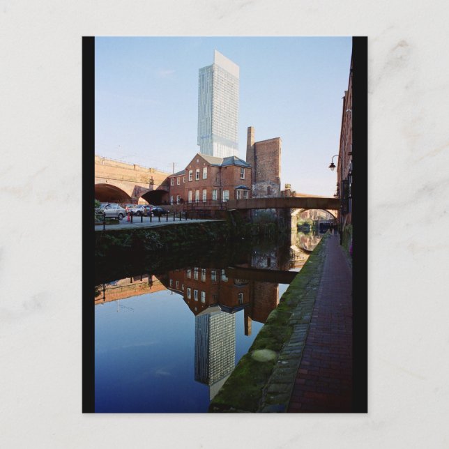 Manchester-Reflexion Postkarte (Vorderseite)