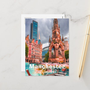 Manchester Reise Postkarten Kunst, Manchester Reis