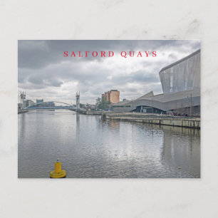 Manchester Salford Quays Ansicht Postkarte