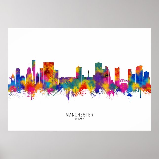 Manchester Skyline Poster (Vorne)