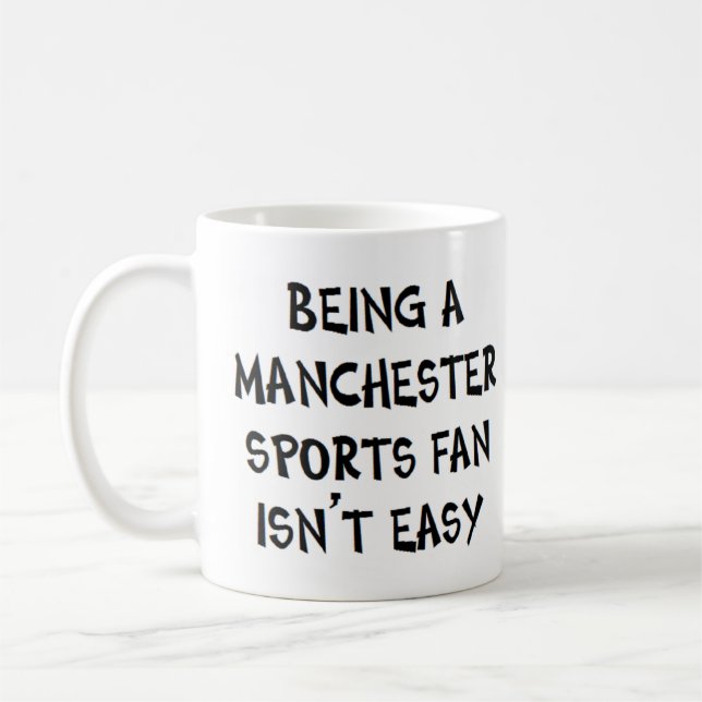 Manchester-Sportfan, zu sein Kaffeetasse (Links)
