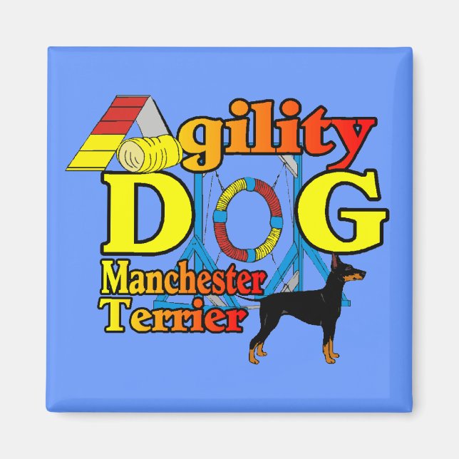 Manchester_Terrier_Agility Magnet (Vorne)