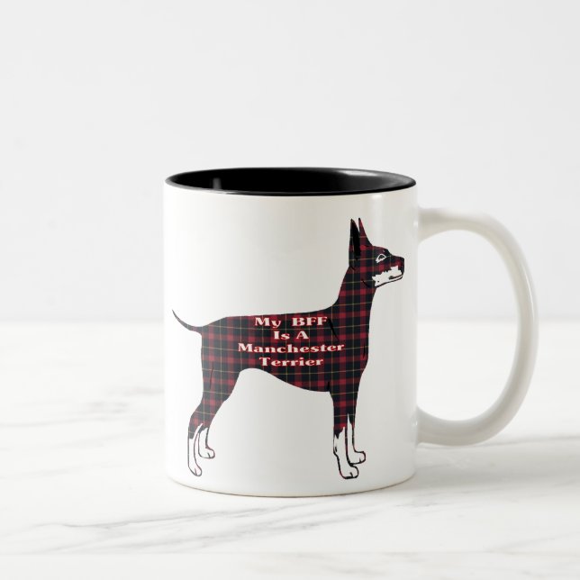Manchester Terrier BESTE FREUNDIN Tasse (Rechts)