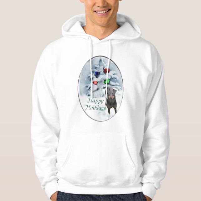Manchester Terrier Christmas Geschenke Hoodie (Vorderseite)
