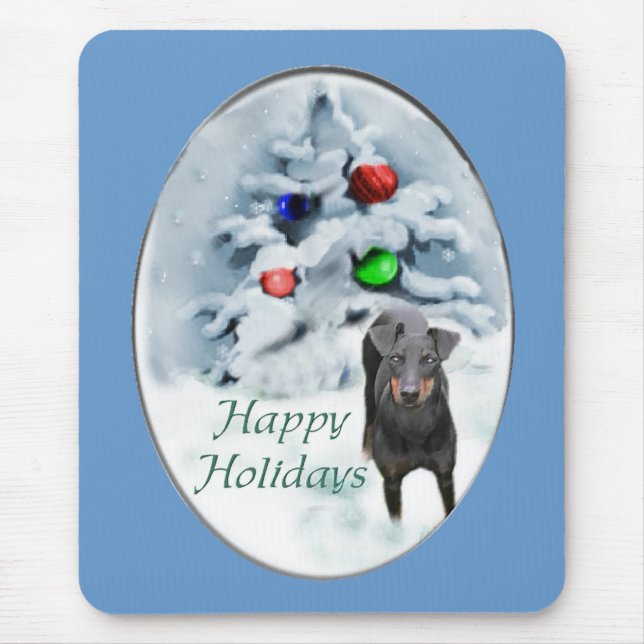 Manchester Terrier Christmas Geschenke Mousepad (Vorne)