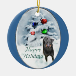 Manchester Terrier Christmas Ohrts Ornament