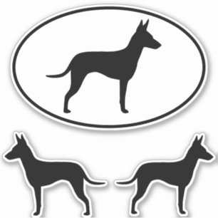 Manchester Terrier Dog Silhouetten Vinyl Stickers Aufkleber