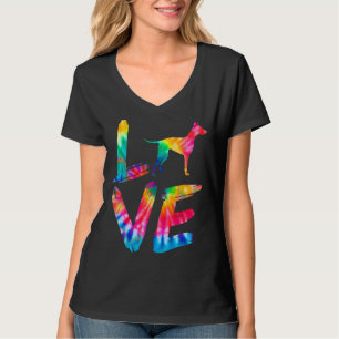 Manchester Terrier Gefärbte Krawatte Liebe Dog Mam T-Shirt
