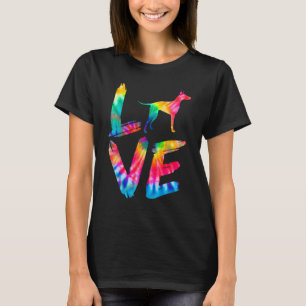 Manchester Terrier Gefärbte Krawatte Liebe Dog Mam T-Shirt