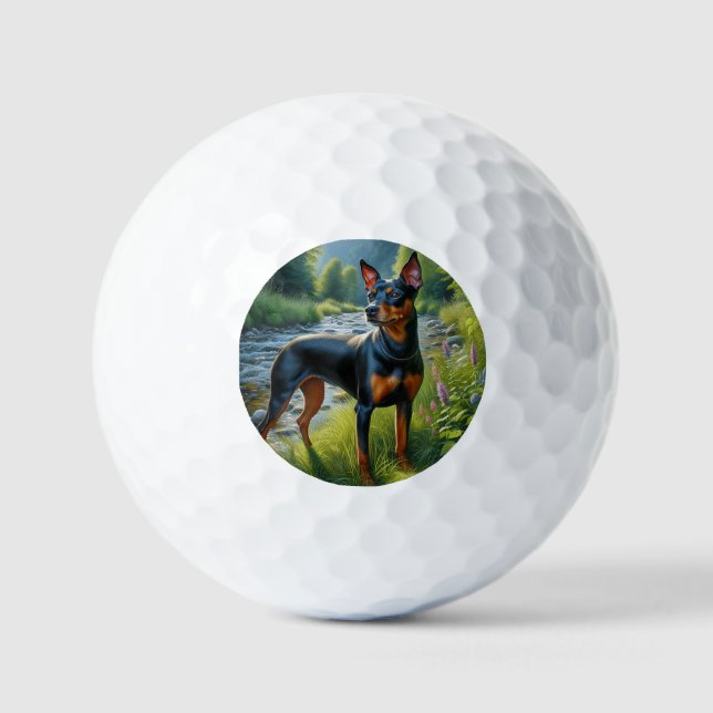 Manchester Terrier Golfball (Vorderseite)