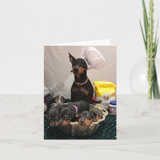 Manchester Terrier Holiday Card Karte (Vorderseite)