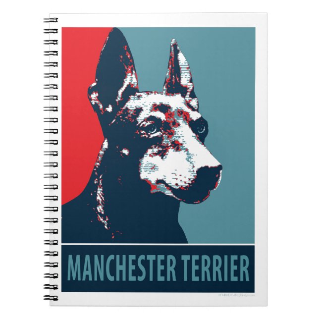 Manchester Terrier Hope Parody Political Poster Notizblock (Vorderseite)