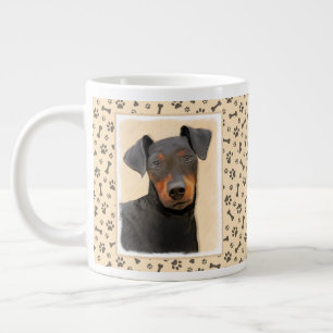 Manchester Terrier Painting Original Animal Art Jumbo-Tasse