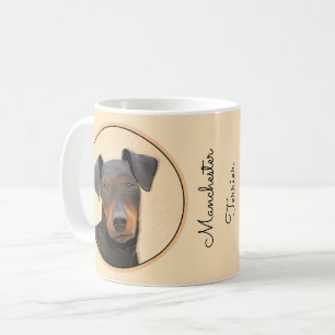 Manchester Terrier Painting Original Animal Art Kaffeetasse