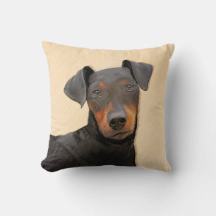 Manchester Terrier Painting Original Animal Art Kissen
