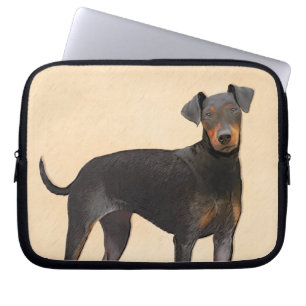 Manchester Terrier Painting Original Animal Art Laptopschutzhülle
