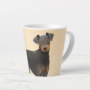 Manchester Terrier Painting Original Animal Art Milchtasse