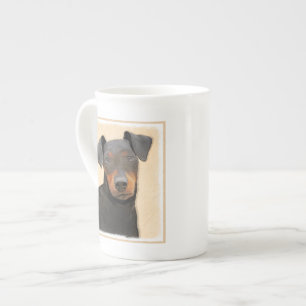 Manchester Terrier Painting Original Animal Art Prozellantasse