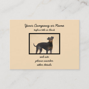 Manchester Terrier Painting Original Animal Art Visitenkarte
