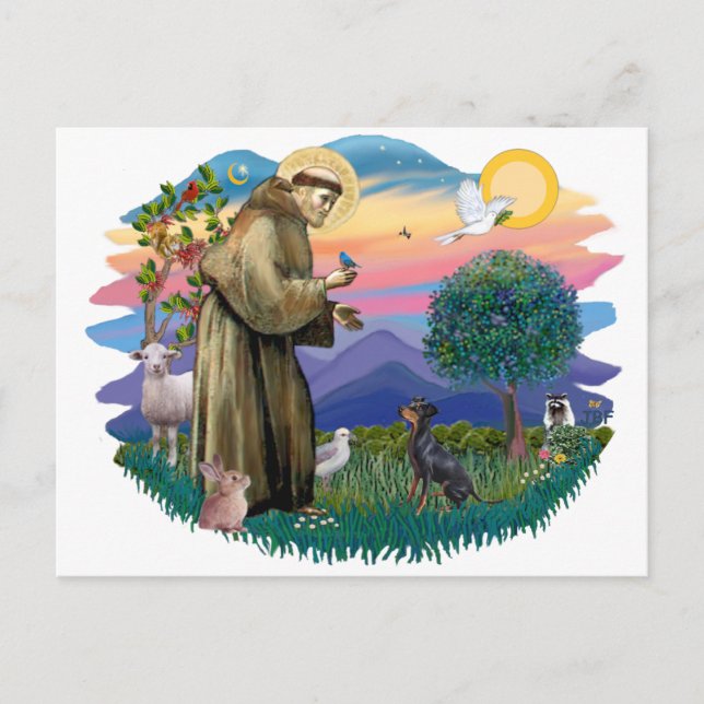 Manchester Terrier Postkarte (Vorderseite)