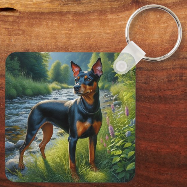 Manchester Terrier Schlüsselanhänger (Rückseite)