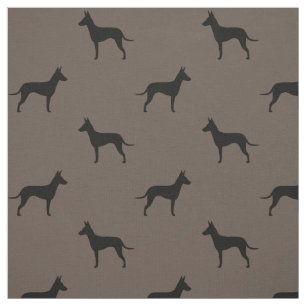 Manchester-Terrier-Silhouette-Muster Stoff