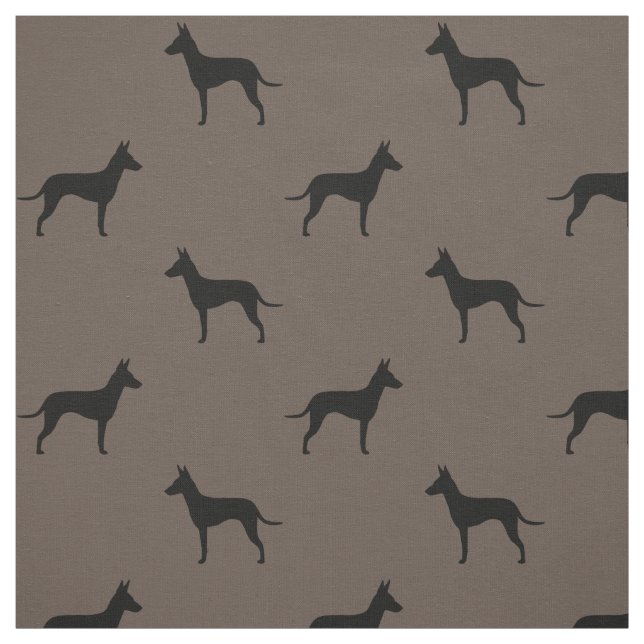 Manchester-Terrier-Silhouette-Muster Stoff (Muster)