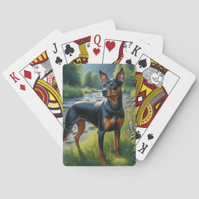 Manchester Terrier Spielkarten (Rückseite)