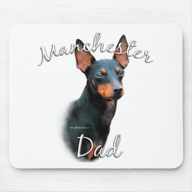 Manchester Terrier Vater 2 Mousepad (Vorne)