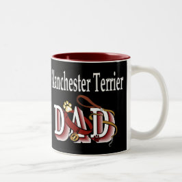 Manchester Terrier Vater Gifts Zweifarbige Tasse