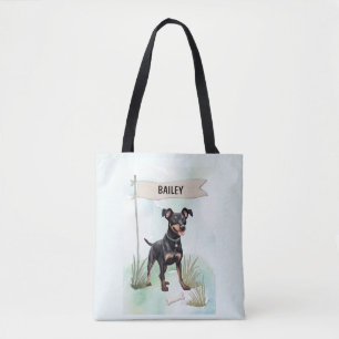 Manchester Terrier Wasserfarben personalisierter H