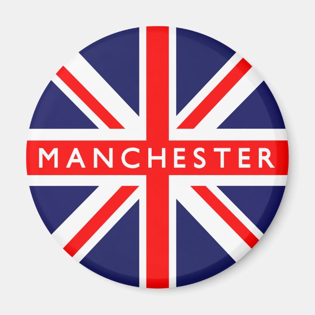 Manchester UK Flag Magnet (Vorne)