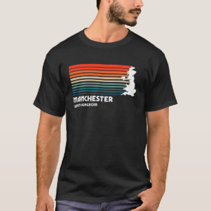 Manchester UK Retro Vintag Style Graphic T-Shirt
